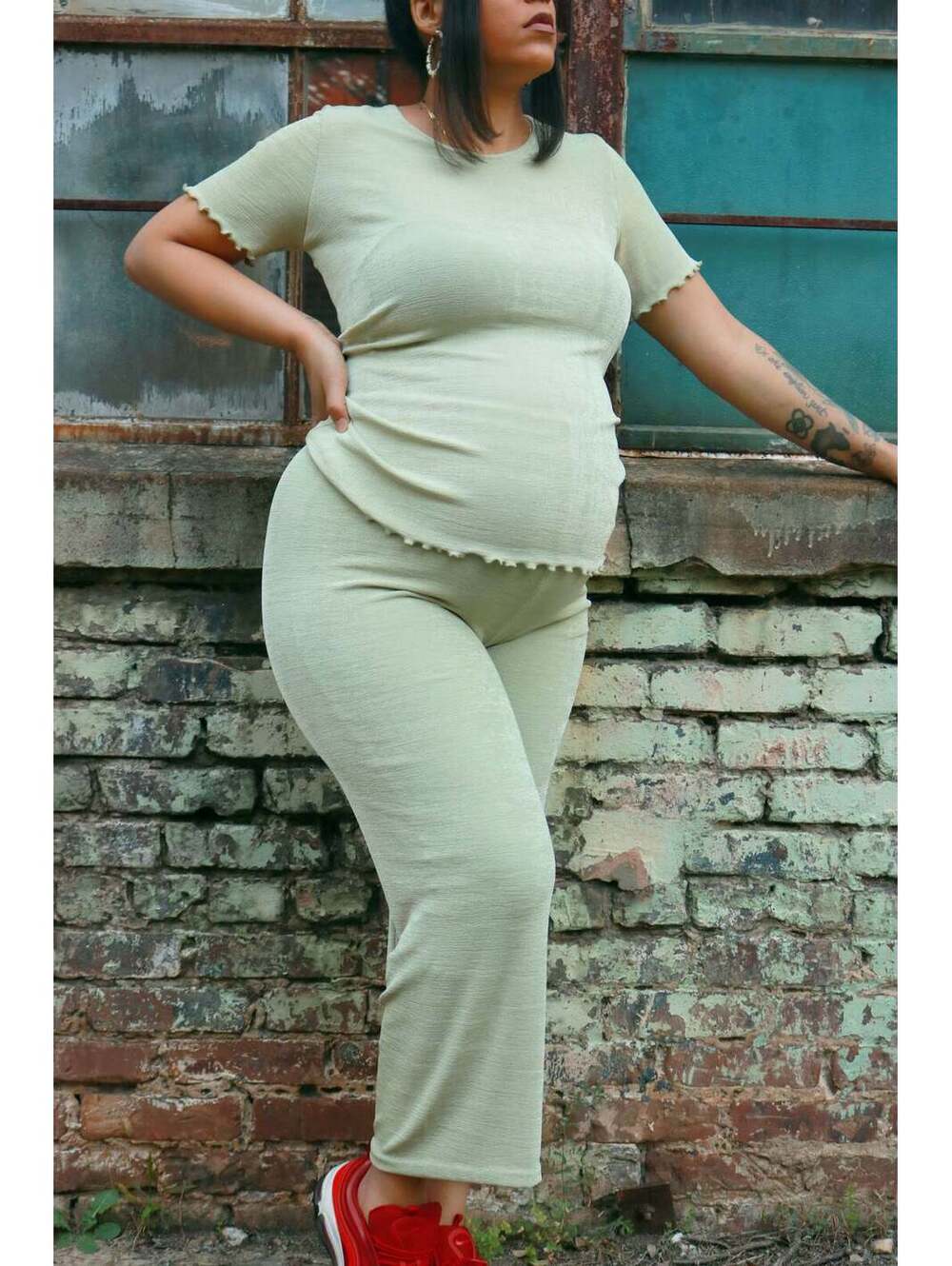 Vintage Sage 2-Piece Pant Set